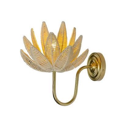Jute Flower Wall Lamp
