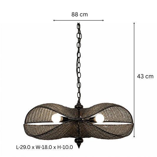 Iron Mesh 5 Lights Chandelier