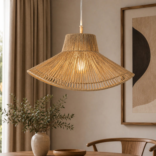Jute Pendant Light for Decoration - ILLUMEA.