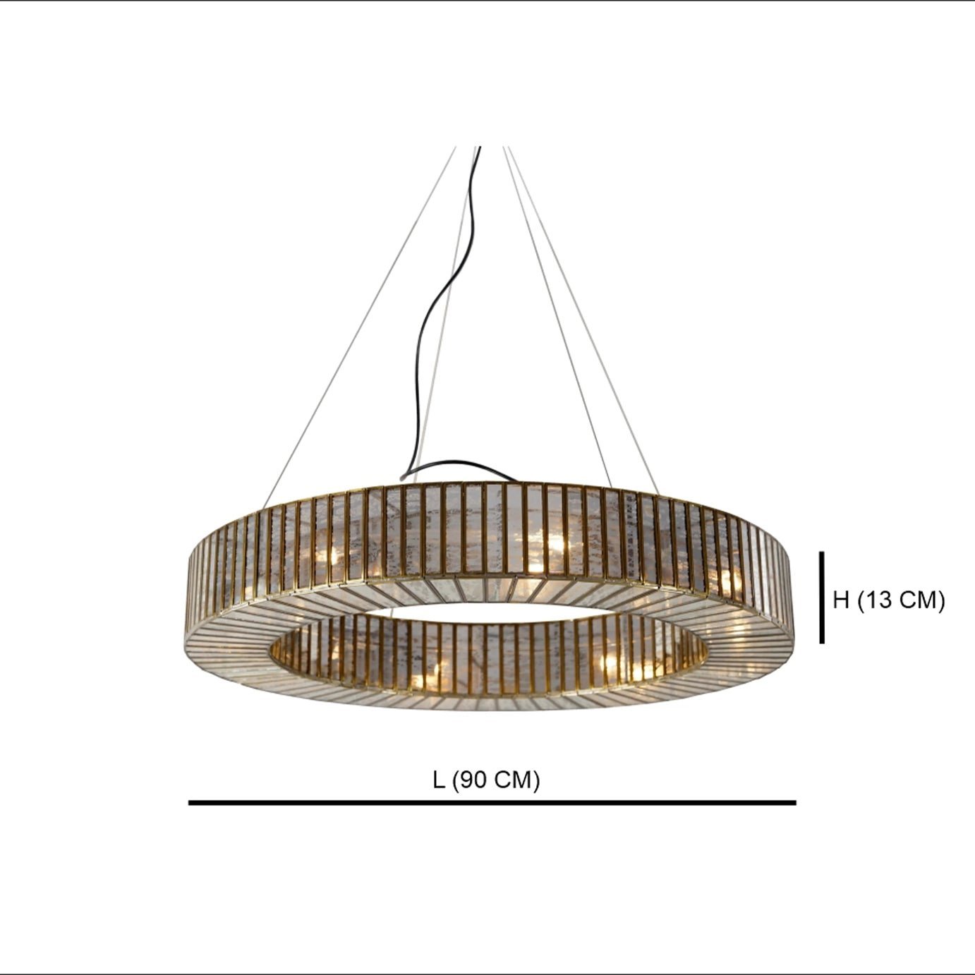 Linaurea Ring Chandelier Antique - ILLUMEA - ILLUMEALightingMedium