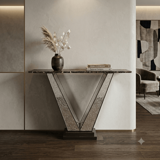 Luxury Brass Console Table