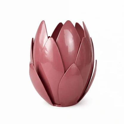 Metal Leaf Tealight Candle