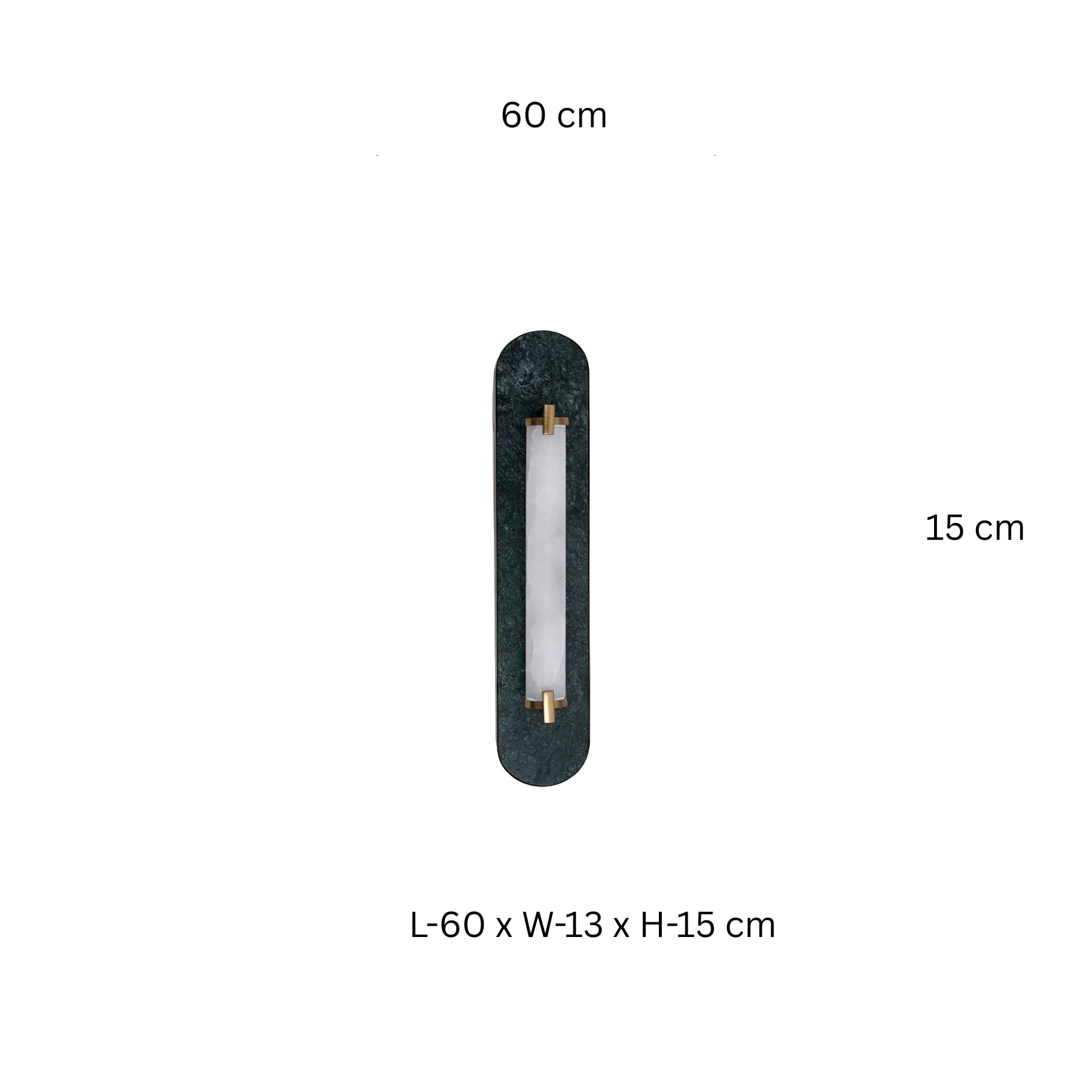 Modern Marble & Brass Wall Lamp