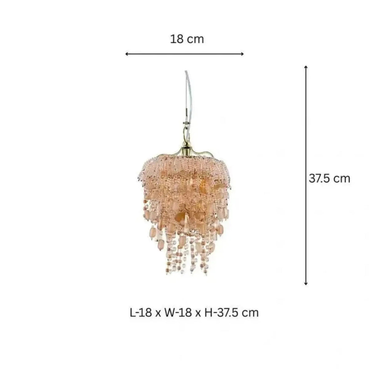 Nora Amber Mini Chandelier - ILLUMEA
