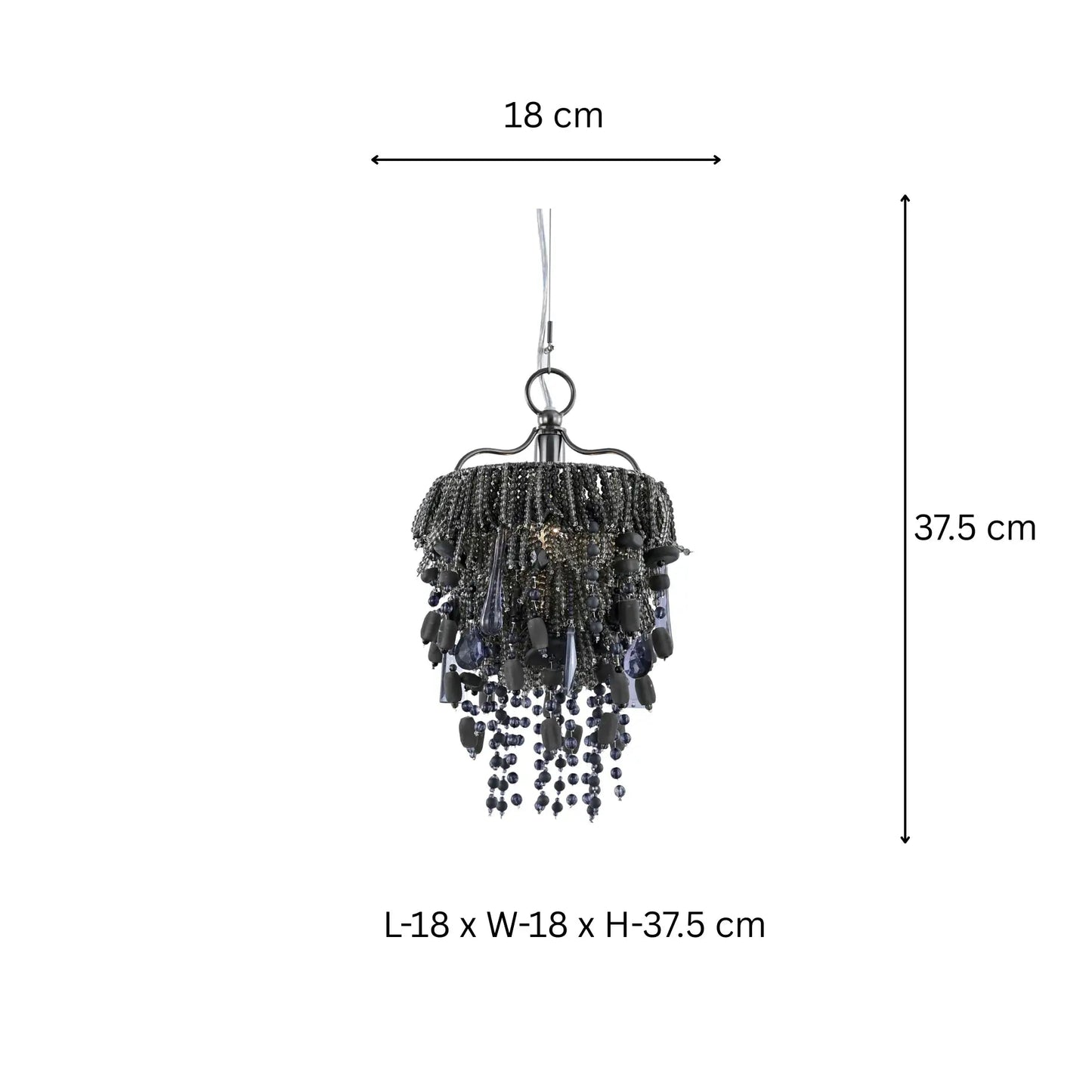 Nora Smoke Grey Mini Chandelier