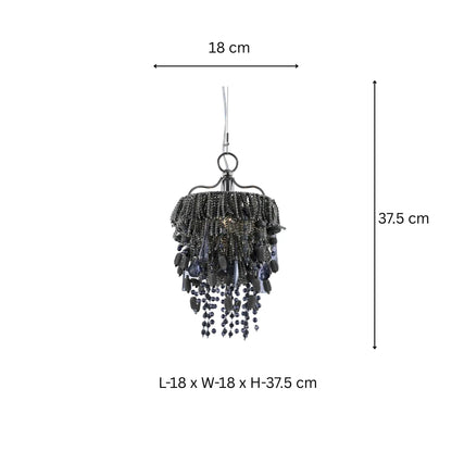 Nora Smoke Grey Mini Chandelier