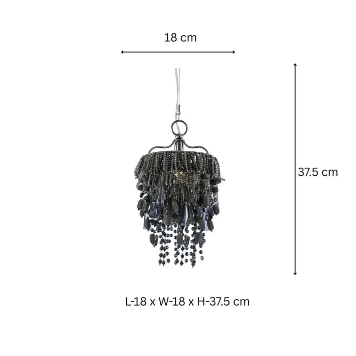 Nora Smoke Grey Mini Chandelier – ILLUMEA
