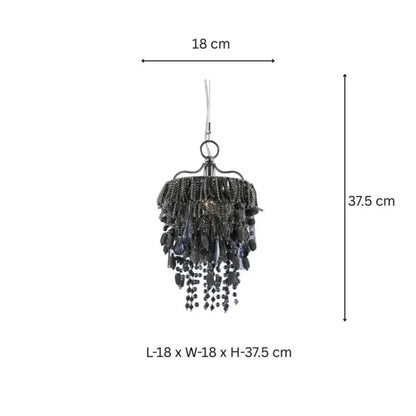 Nora Smoke Grey Mini Chandelier – ILLUMEA
