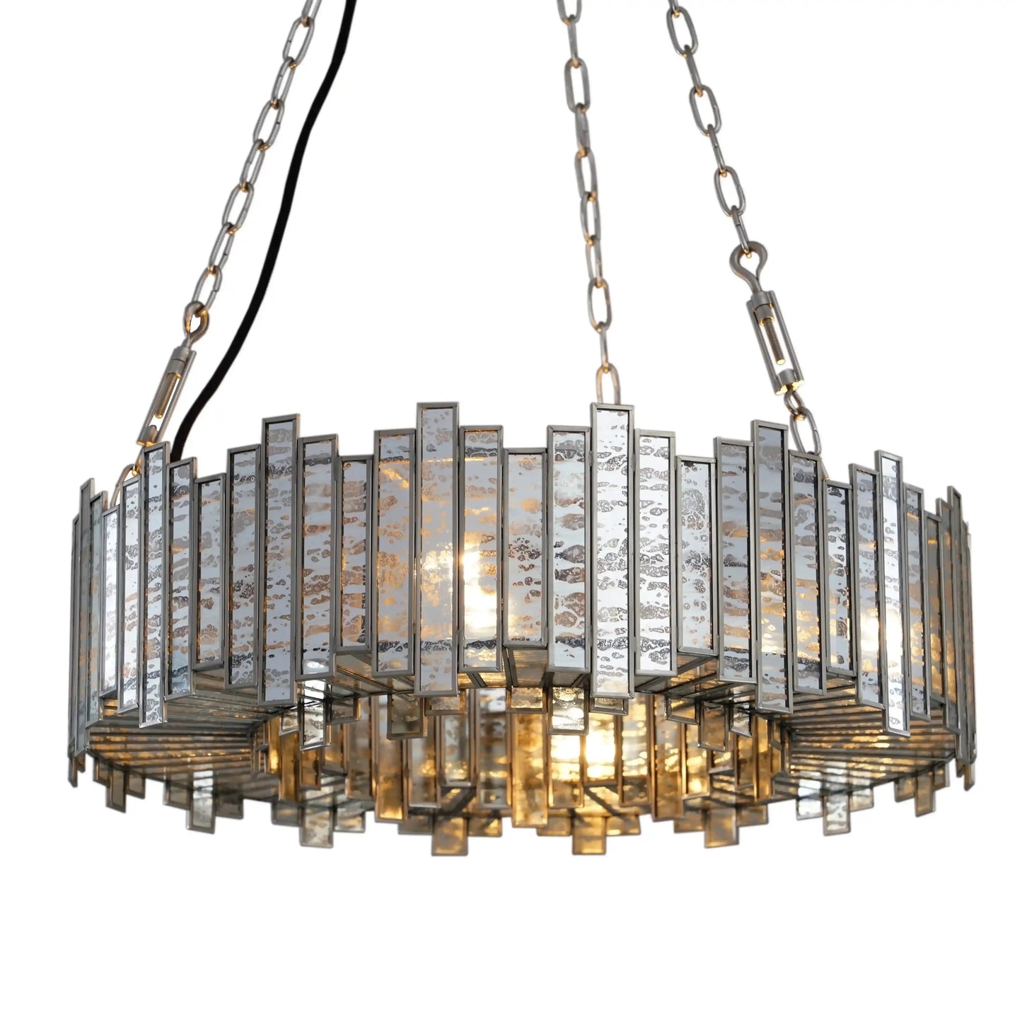 Staggered Ring Chandelier Antique - ILLUMEA - ILLUMEALightingSmall
