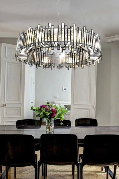 Staggered Ring Chandelier Antique - ILLUMEA - ILLUMEALightingMedium