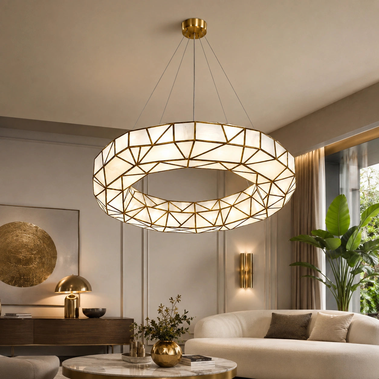Triangle Glass Chandelier - ILLUMEA