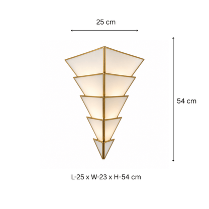 Tapered Glass Wall Lamp