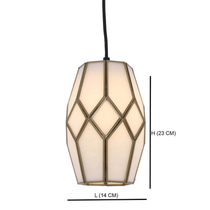 White Brass Pendant Lamp